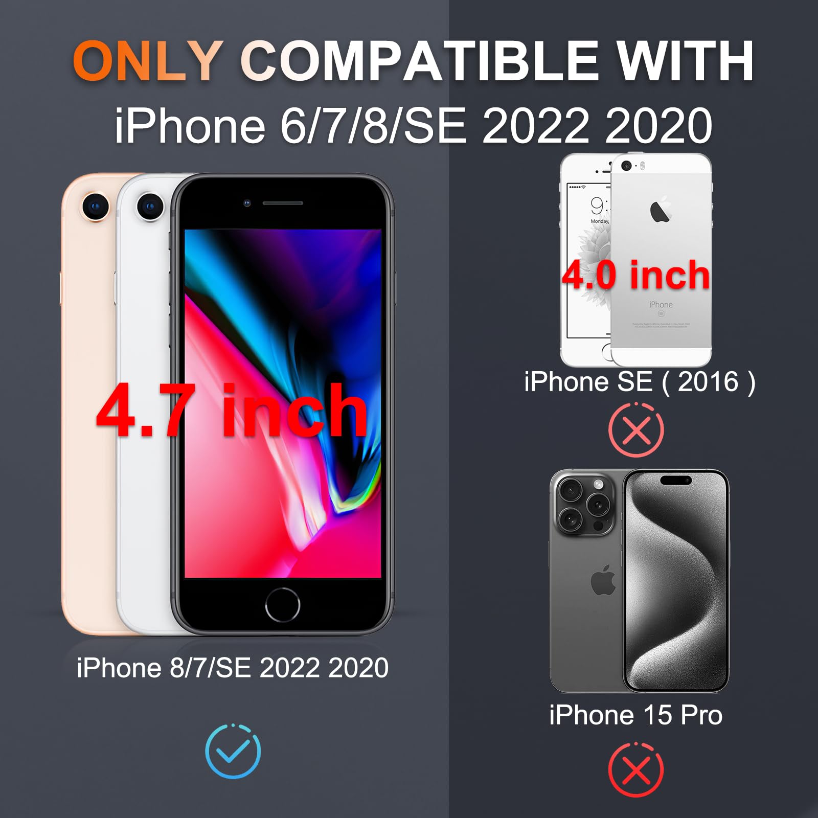 Amazon.com: RMOCR Case for iPhone 8/7/SE 2022 2020, with Screen Amazon.com: RMOCR Case for iPhone 8/7/SE 2022 2020, with Screen